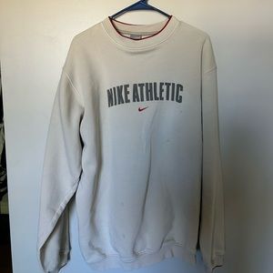 early 2000s XXL, Nike Cream/Red Crewneck
